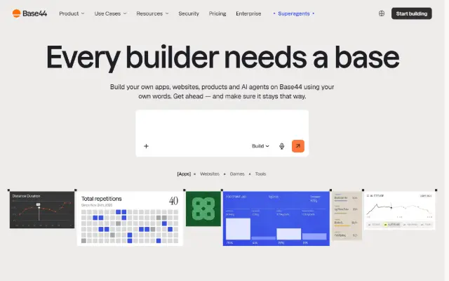 Base44 首页截图