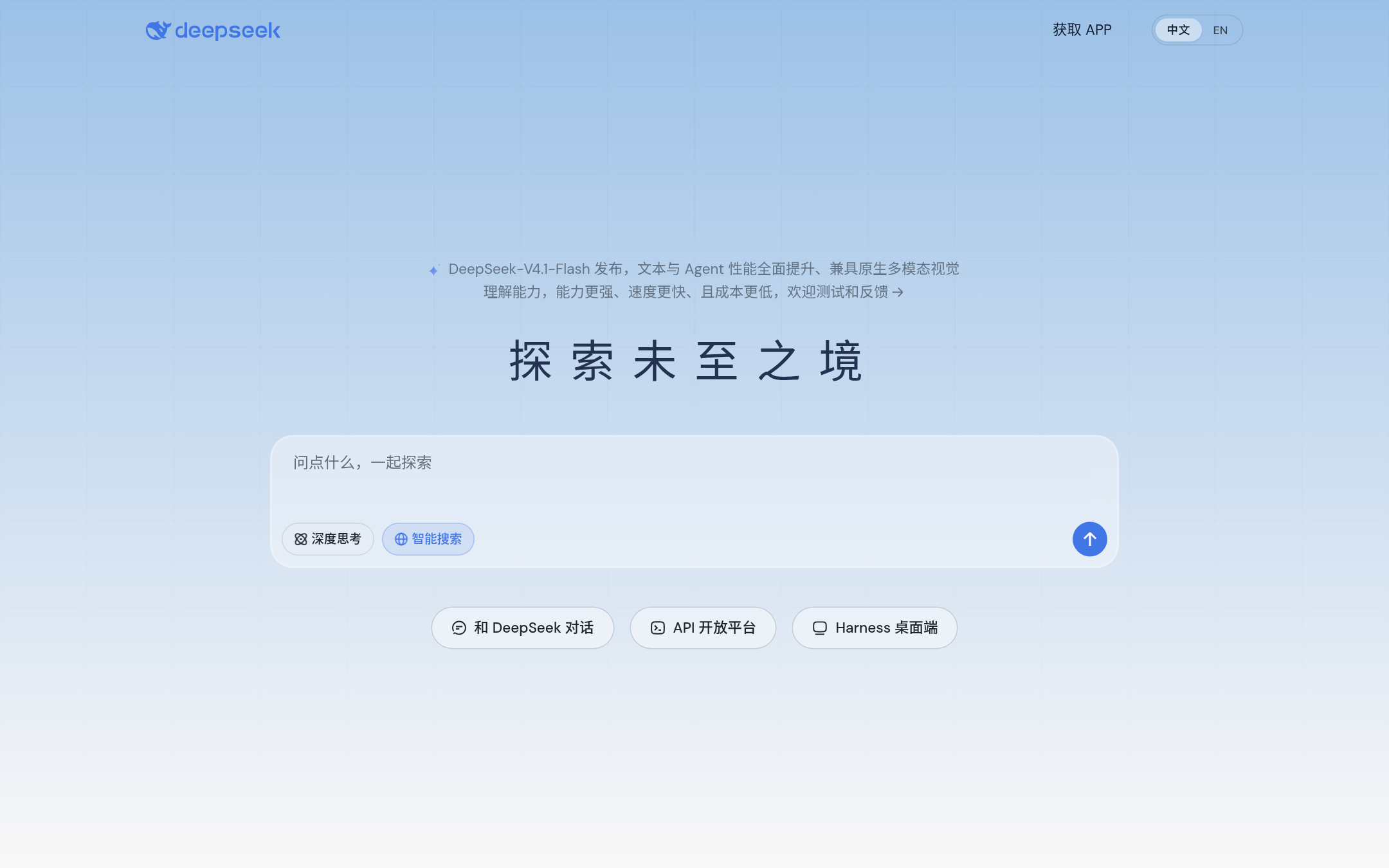 DeepSeek 首页截图