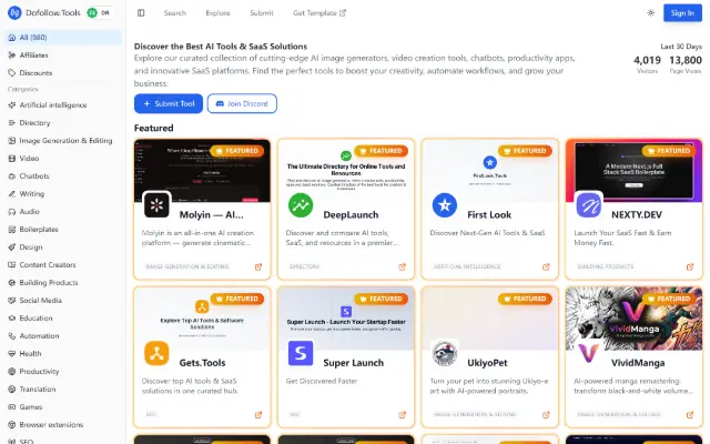 Dofollow.Tools 首页截图