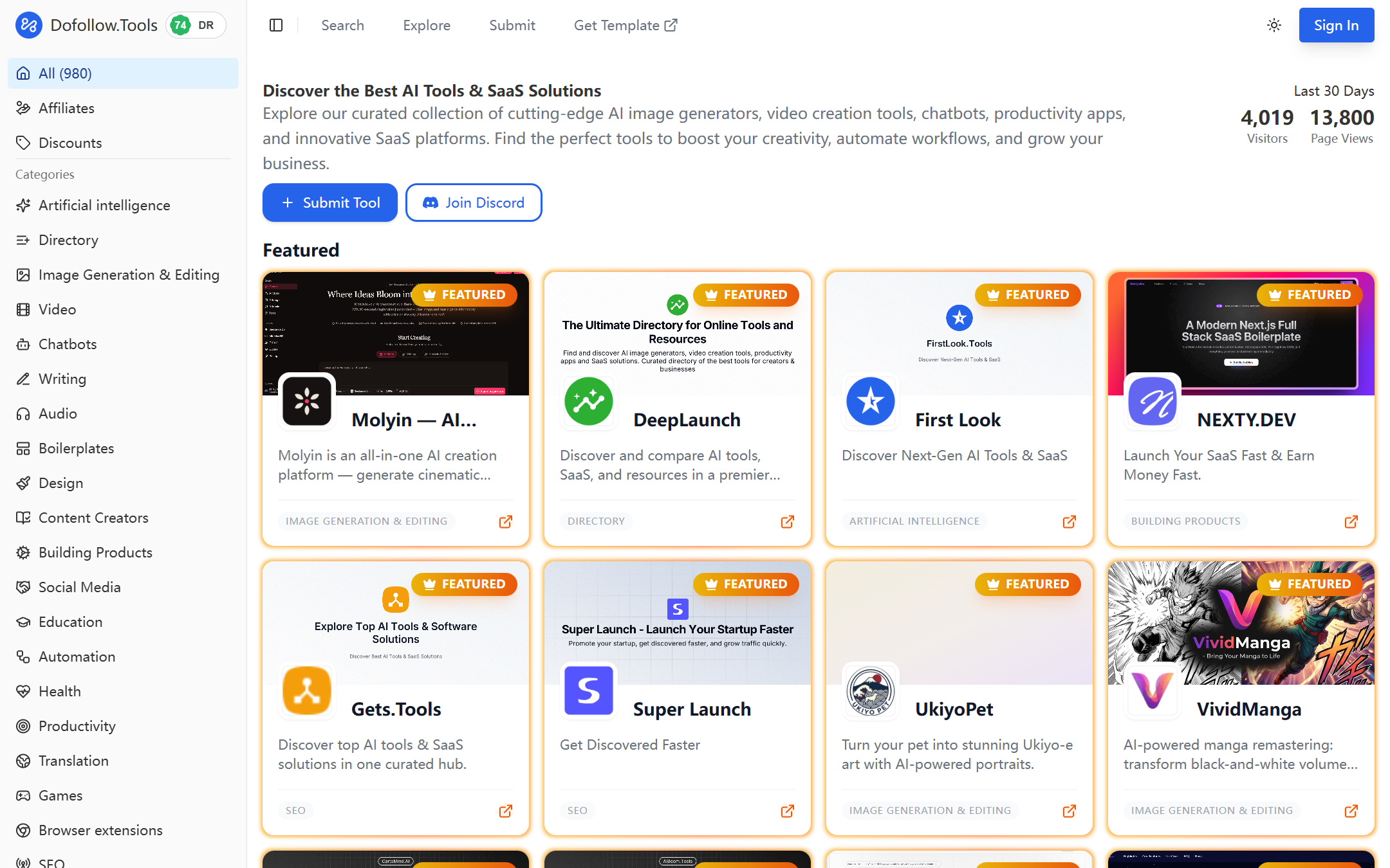 Dofollow.Tools 首页截图