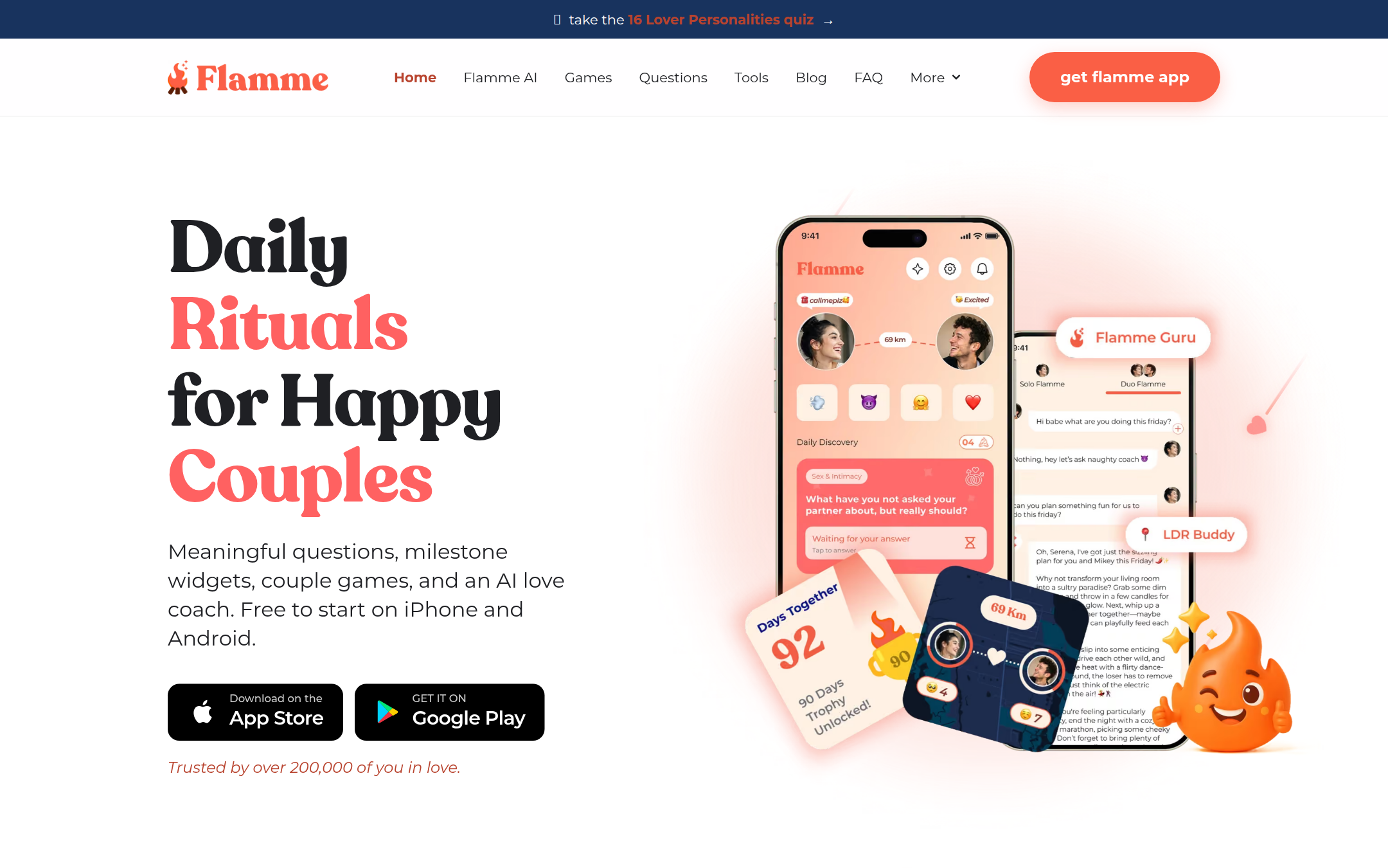 Flamme 首页截图