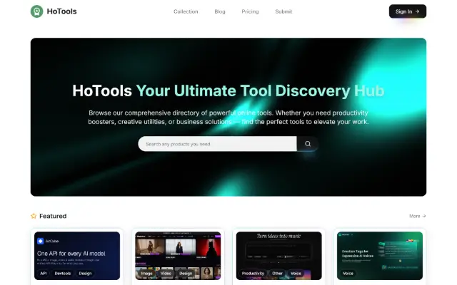 HoTools 首页截图