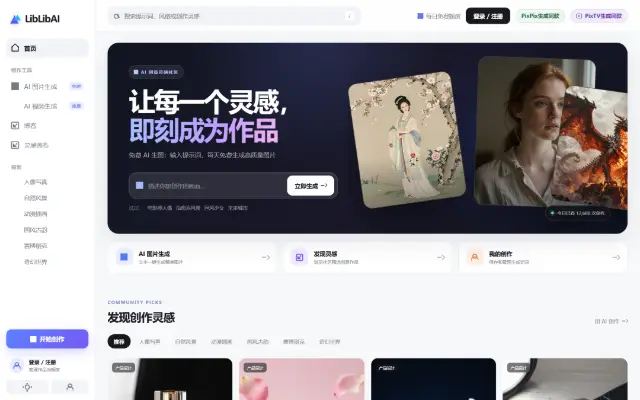 Liblib 首页截图