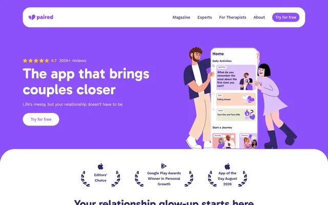 Paired 首页截图