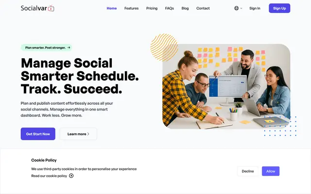 SocialVar.net 首页截图