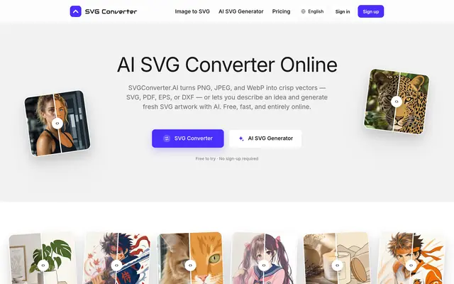 SVG Converter Online 首页截图