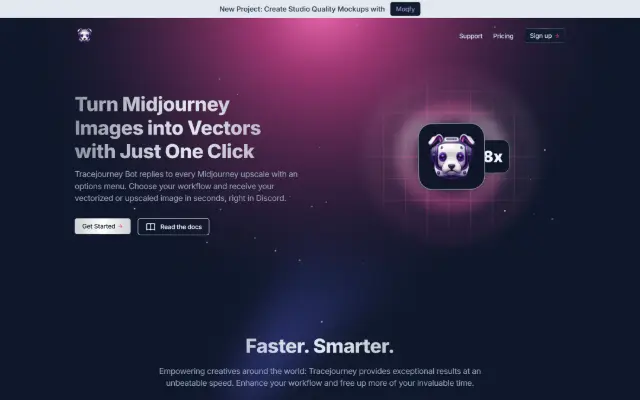 Tracejourney 首页截图