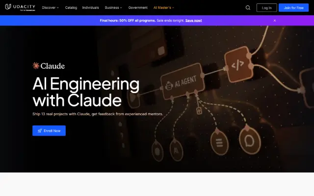 Udacity 首页截图