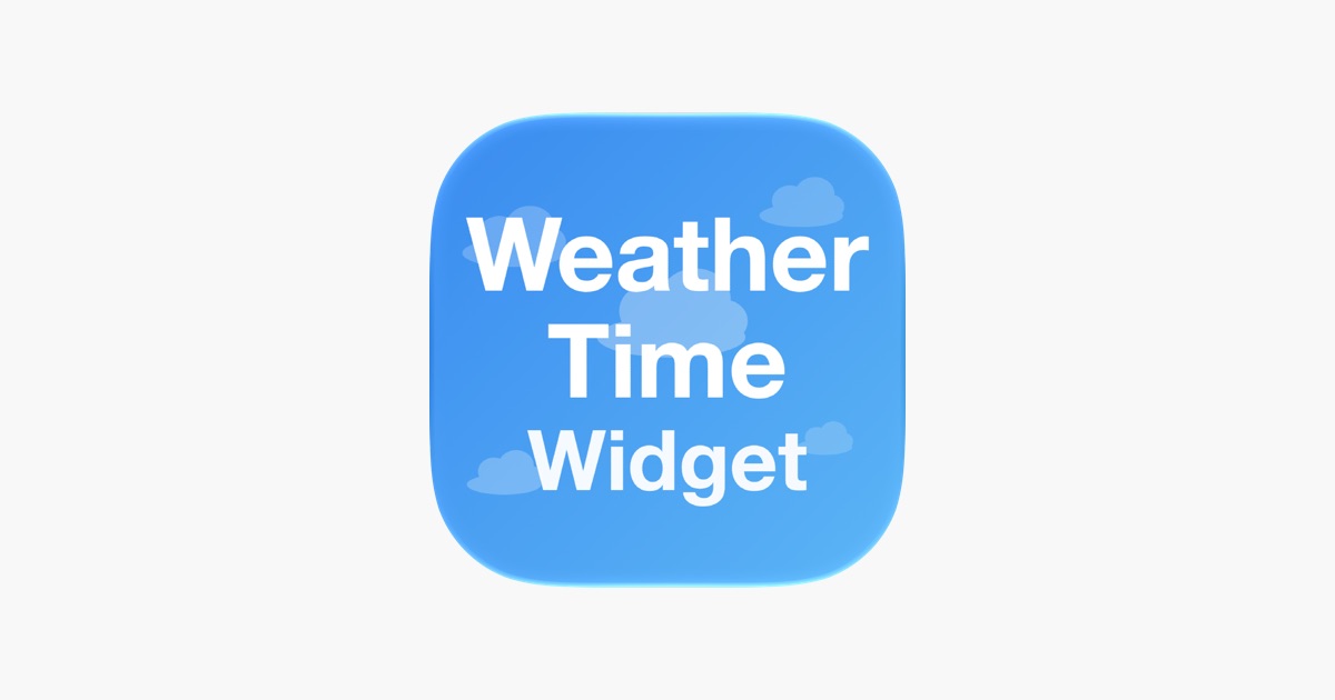 Weather Time Widget 主视觉